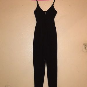 Used Junior Girls Black Jumpsuit